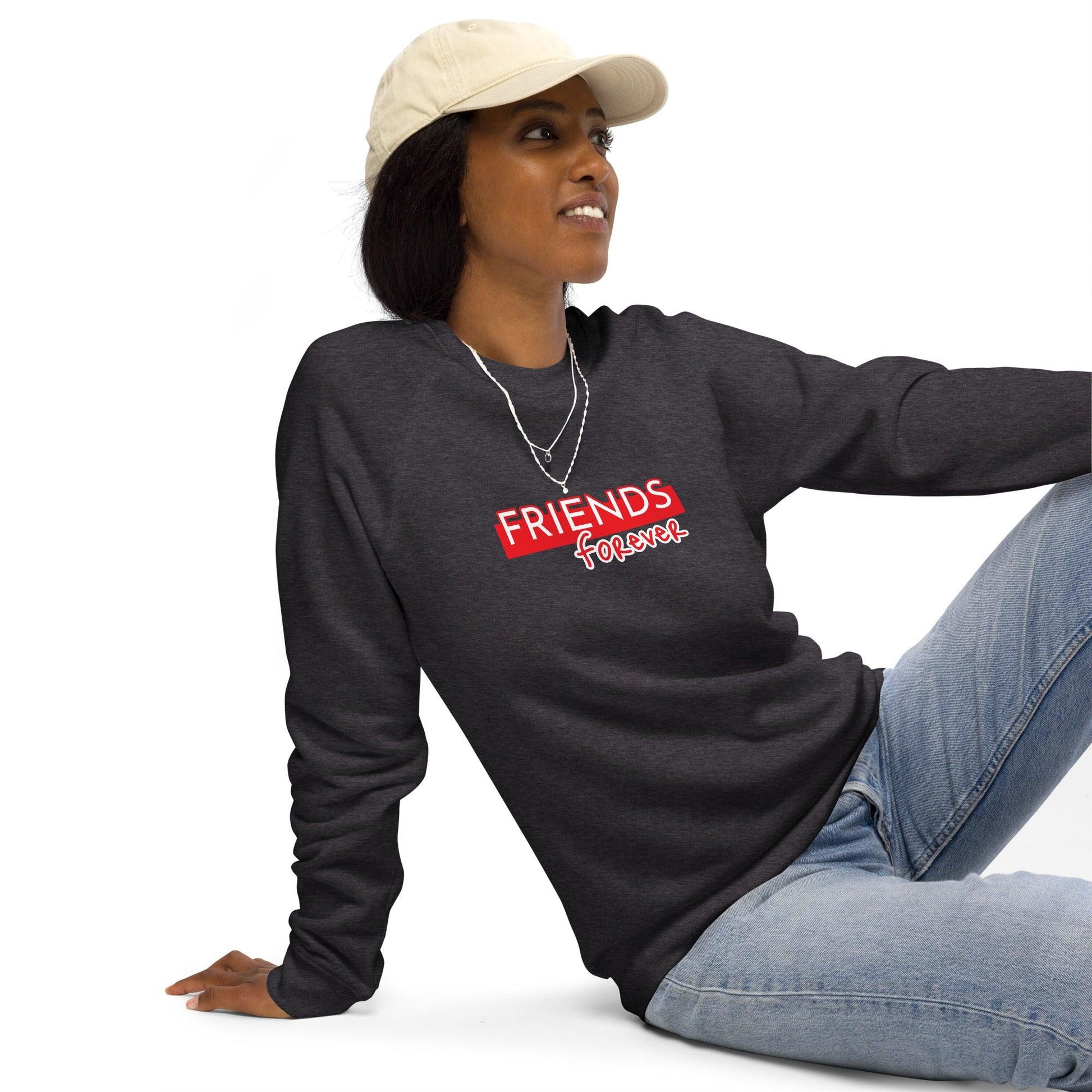 Unisex organic raglan sweatshirt - Puritific