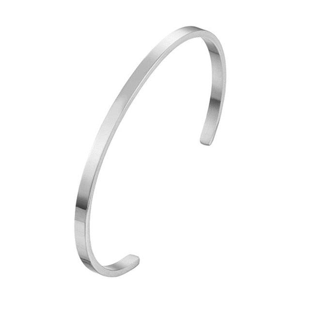 Unisex Stainless Steel Bangle Bracelet - Puritific