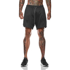 Men 2 in 1 Running Shorts Jogging Gym Fitness - Puritific