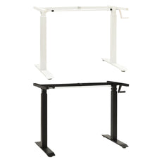 vidaXL Standing Desk Frame Adjustable Legs Computer Desk Base for Home Office-5