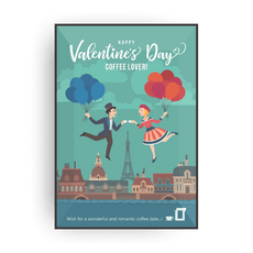 VALENTINE`S DAY COFFEE & TEA GREETING CARDS-0