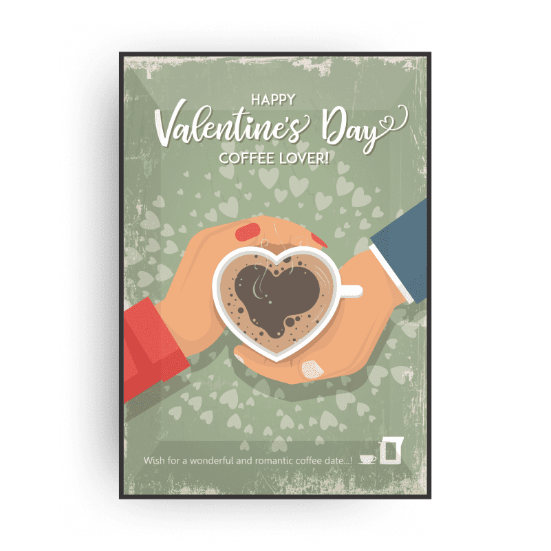 VALENTINE`S DAY COFFEE & TEA GREETING CARDS-5