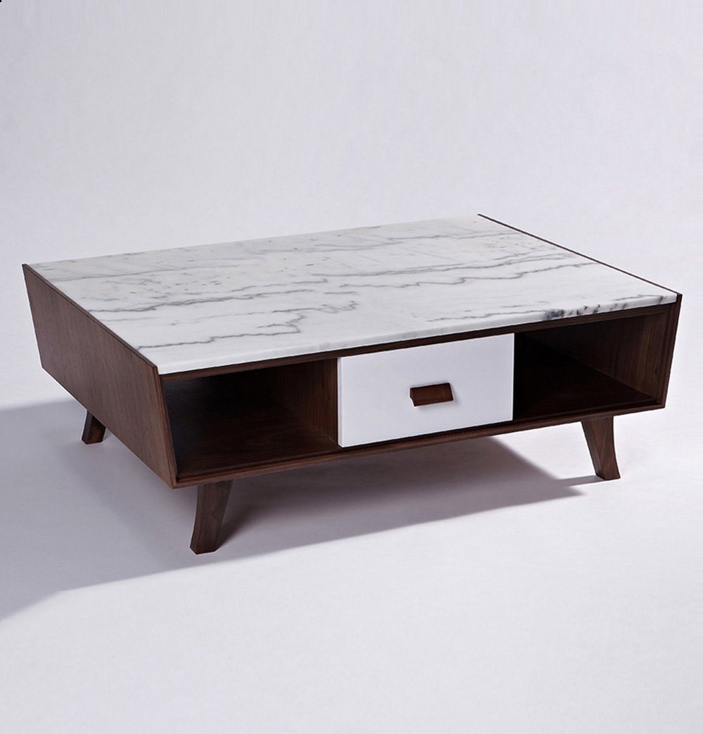 Vera Wood & Marble Coffee Table-0