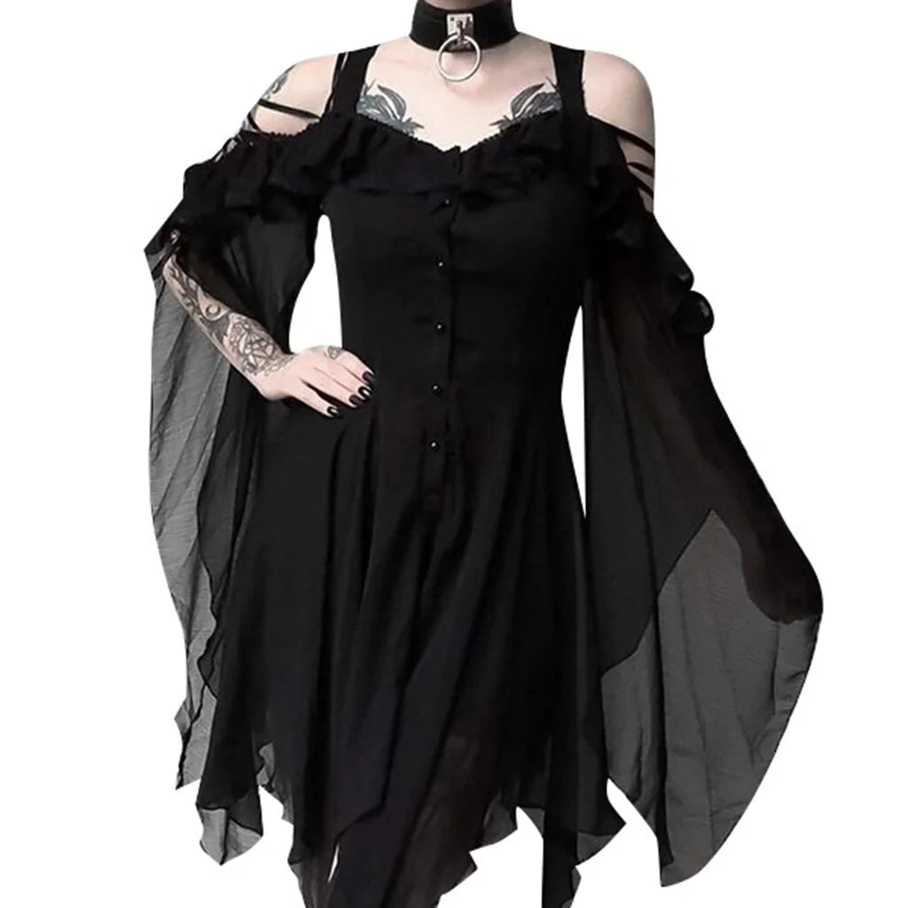 Cosplay Clothing Unique Irregular Hem Dress - Puritific