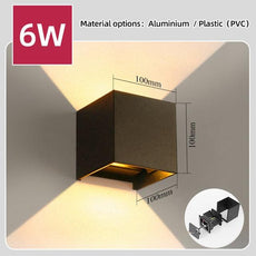 Wall Lighting Led Outdoor Street Waterproof Room Wall Lamp Decoration Luminaire Facade Home Apply Exterior Wall Garden Light LED - Puritific