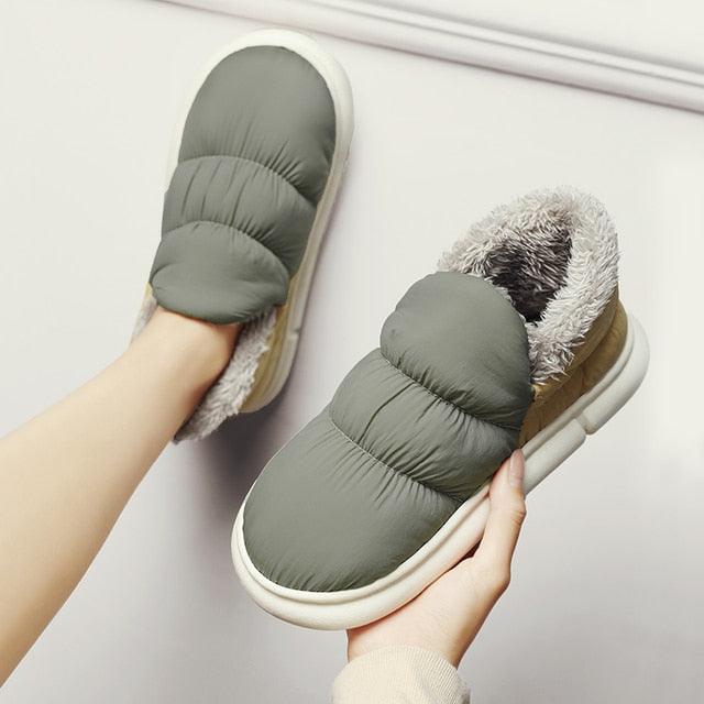 Waterproof Unisex Plush Slip-on Shoes - Puritific