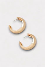 Metallic 40mm Hoop Earrings