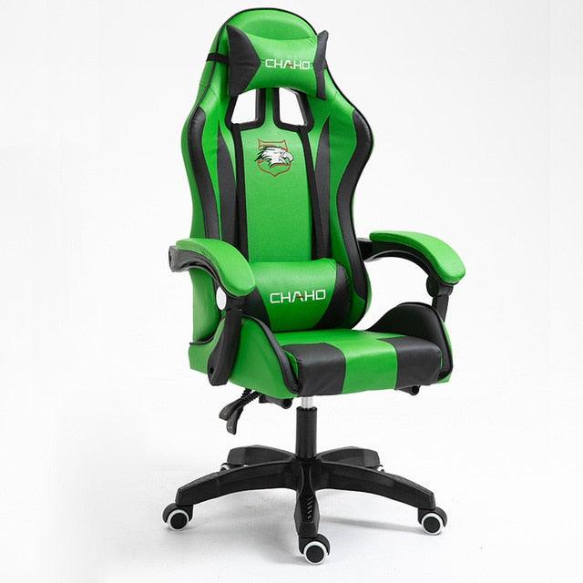 WCG Gaming Chair Office Latex Cushion Bluetooth Computer Chair High-quality BOSS Chair Leather LOL Internet Anchor Racing Chair - Puritific