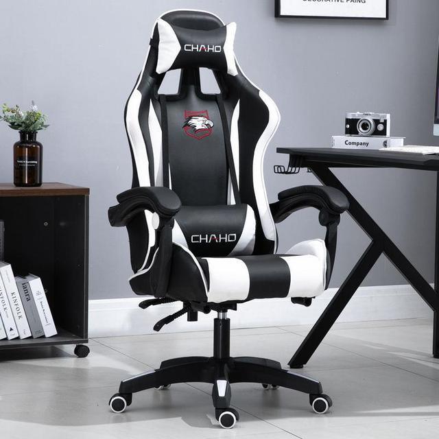 WCG Gaming Chair Office Latex Cushion Bluetooth Computer Chair High-quality BOSS Chair Leather LOL Internet Anchor Racing Chair - Puritific