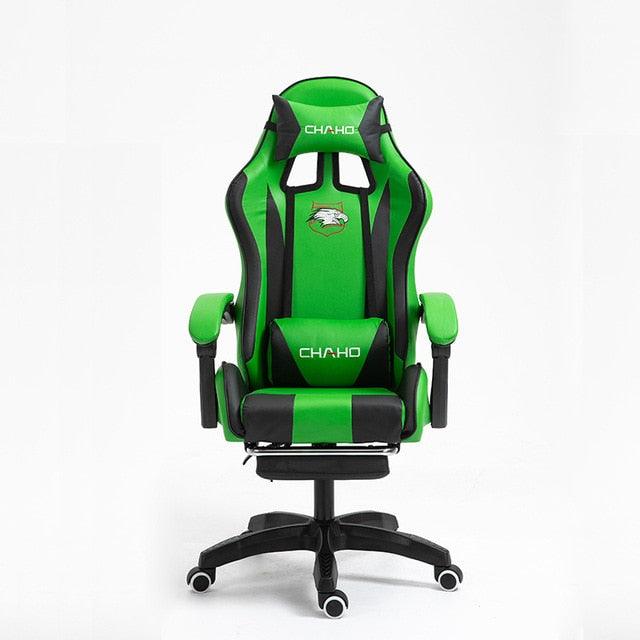 WCG Gaming Chair Office Latex Cushion Bluetooth Computer Chair High-quality BOSS Chair Leather LOL Internet Anchor Racing Chair - Puritific