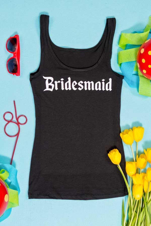 Whimsical Bachelorette Party Shirts | Snow Bride and the Seven Bridesmaids | Fitted Tanks - Puritific