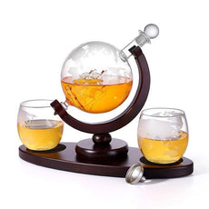 Whiskey Decanter Globe Wine Aerator Glass Set - Puritific