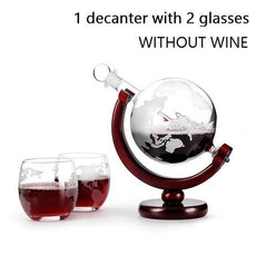 Whiskey Decanter Globe Wine Aerator Glass Set - Puritific