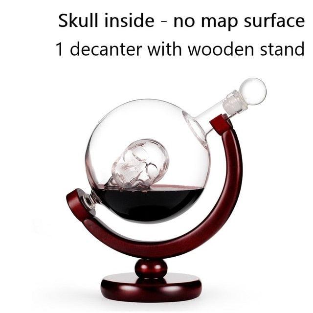 Whiskey Decanter Globe Wine Aerator Glass Set - Puritific