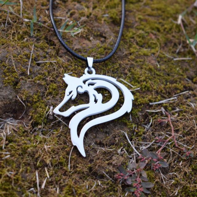 Wolf Head Necklace Pendant - Puritific