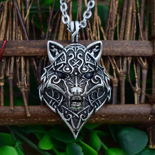 Wolf Head Necklace Pendant - Puritific