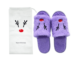 Women Christmas Slippers Plush Shoes - Puritific