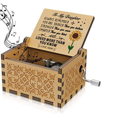 Wood Carving And Color Printing Music Box - Puritific