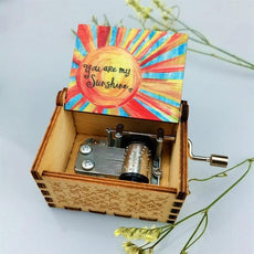 Wood Carving And Color Printing Music Box - Puritific