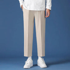 Korean Fashion Hip Hop Classic Nine-Point Pants 2022 Men Oversize Breathable Trouser - Puritific