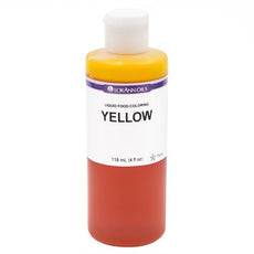 Yellow Liquid Food Color - Liquid Food Coloring - 4 oz, 1 Gallon-0