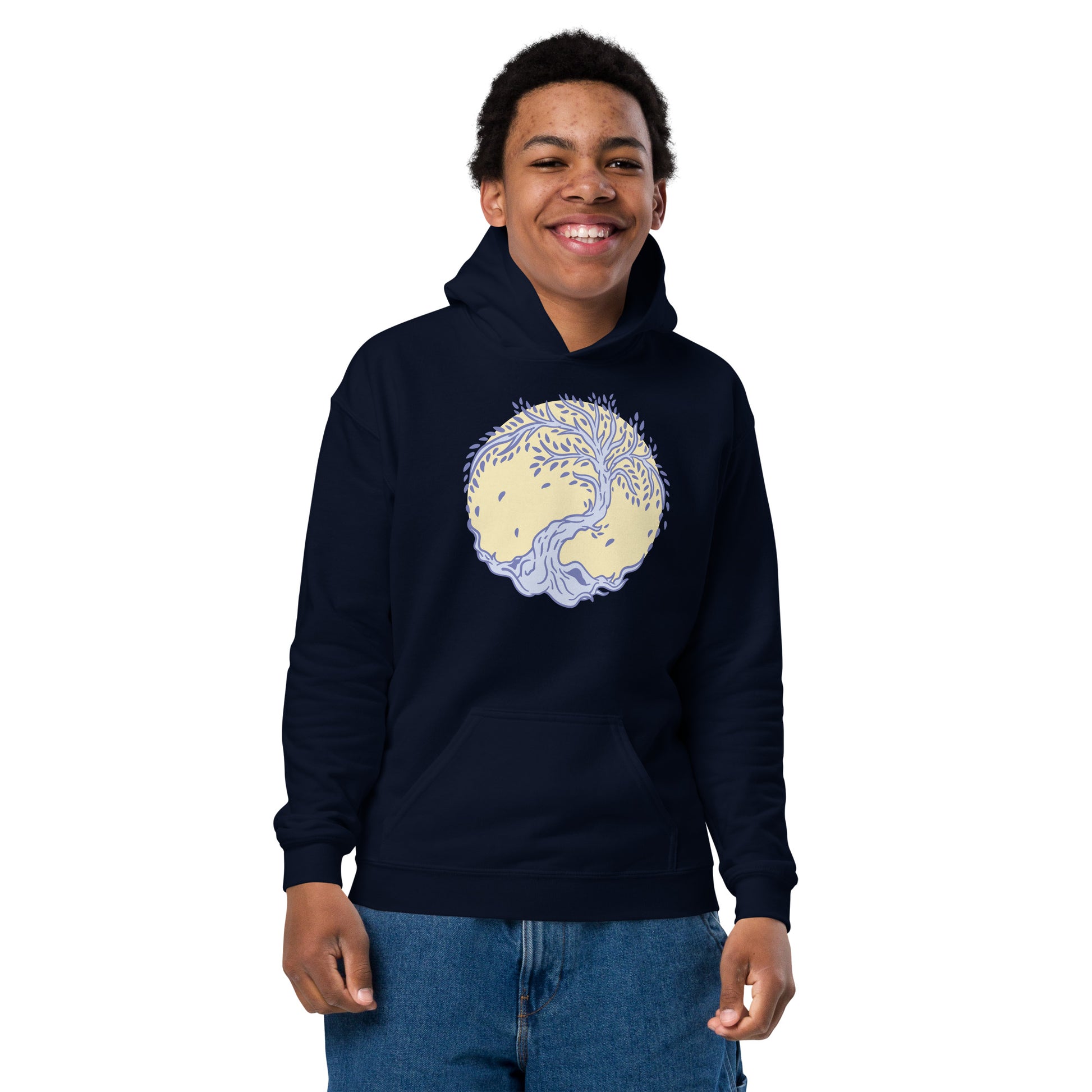 Youth heavy blend "tree of life" hoodie