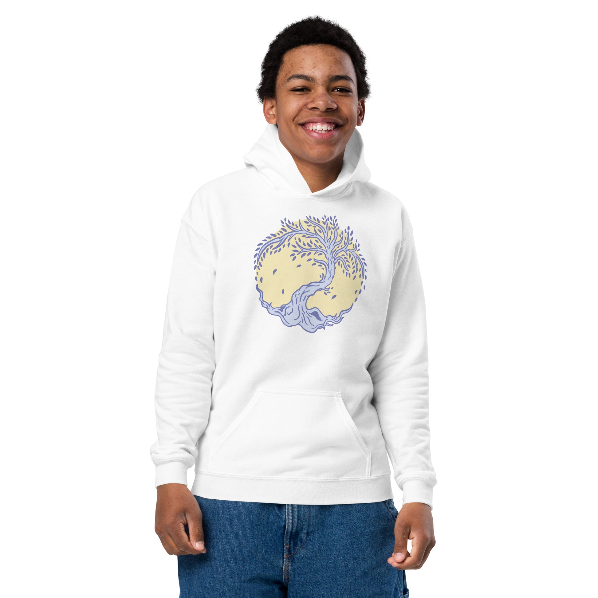 Youth heavy blend "tree of life" hoodie