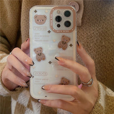 Bear Art Transparent Phone Case - Puritific