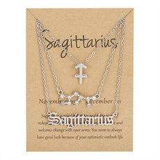 Zodiac Sign Necklace With Cardboard Card - Puritific