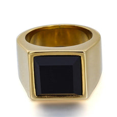 ZORCVENS Black Stone Rings for Men - Puritific