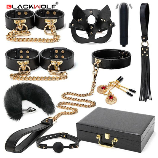 BLACKWOLF BDSM Bondage Kits - Puritific