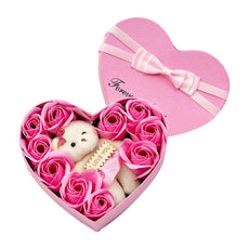 10 Heart-shape Soap Flower Gift Box - Puritific