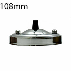 108mm Single Outlet Drop Metal Front Fitting Ceiling Rose~1451-7