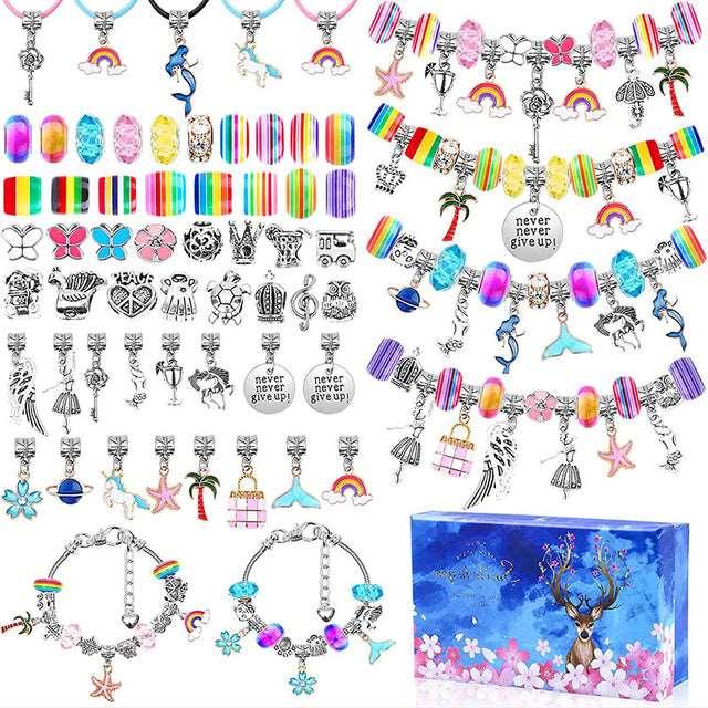 112 PCS DIY Christmas Jewelry Charm Kit Charm - Puritific