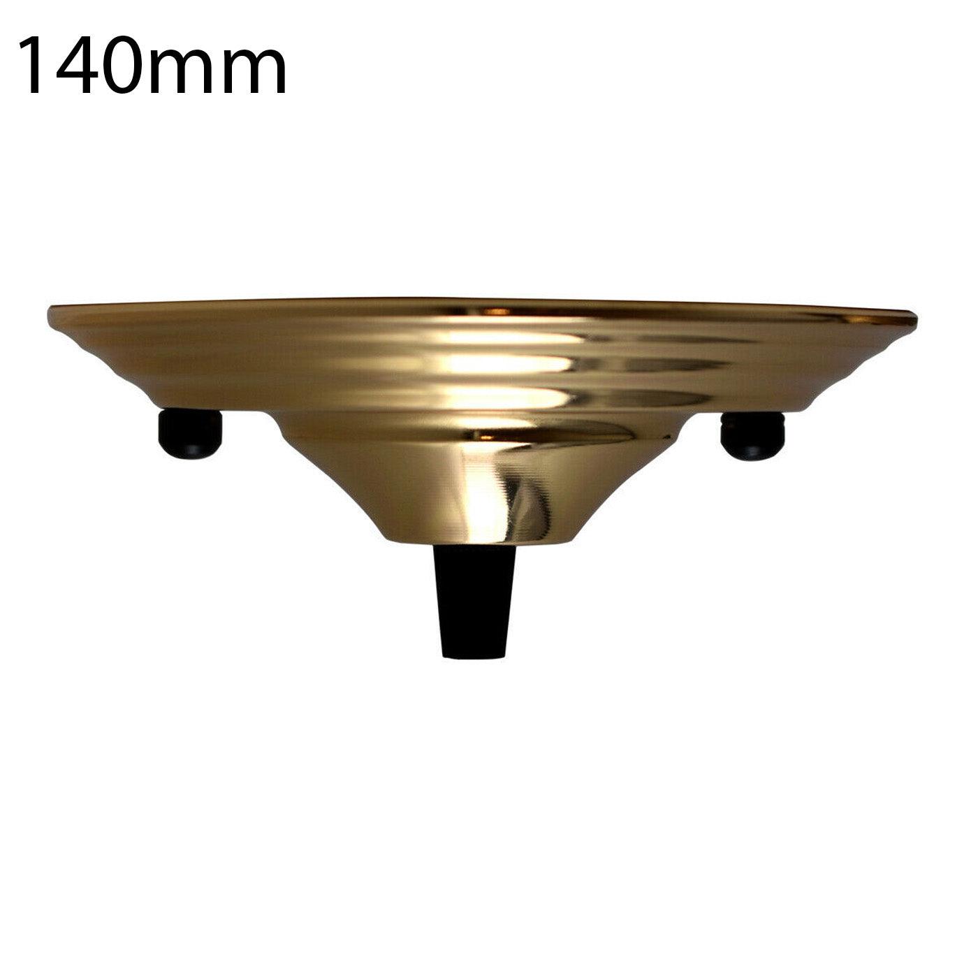 140mm Single Outlet Drop Metal Front Fitting Ceiling Rose~1452-13