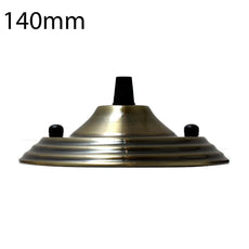 140mm Single Outlet Drop Metal Front Fitting Ceiling Rose~1452-15