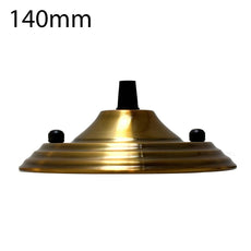 140mm Single Outlet Drop Metal Front Fitting Ceiling Rose~1452-16