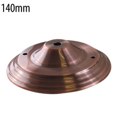 140mm Single Outlet Drop Metal Front Fitting Ceiling Rose~1452-2