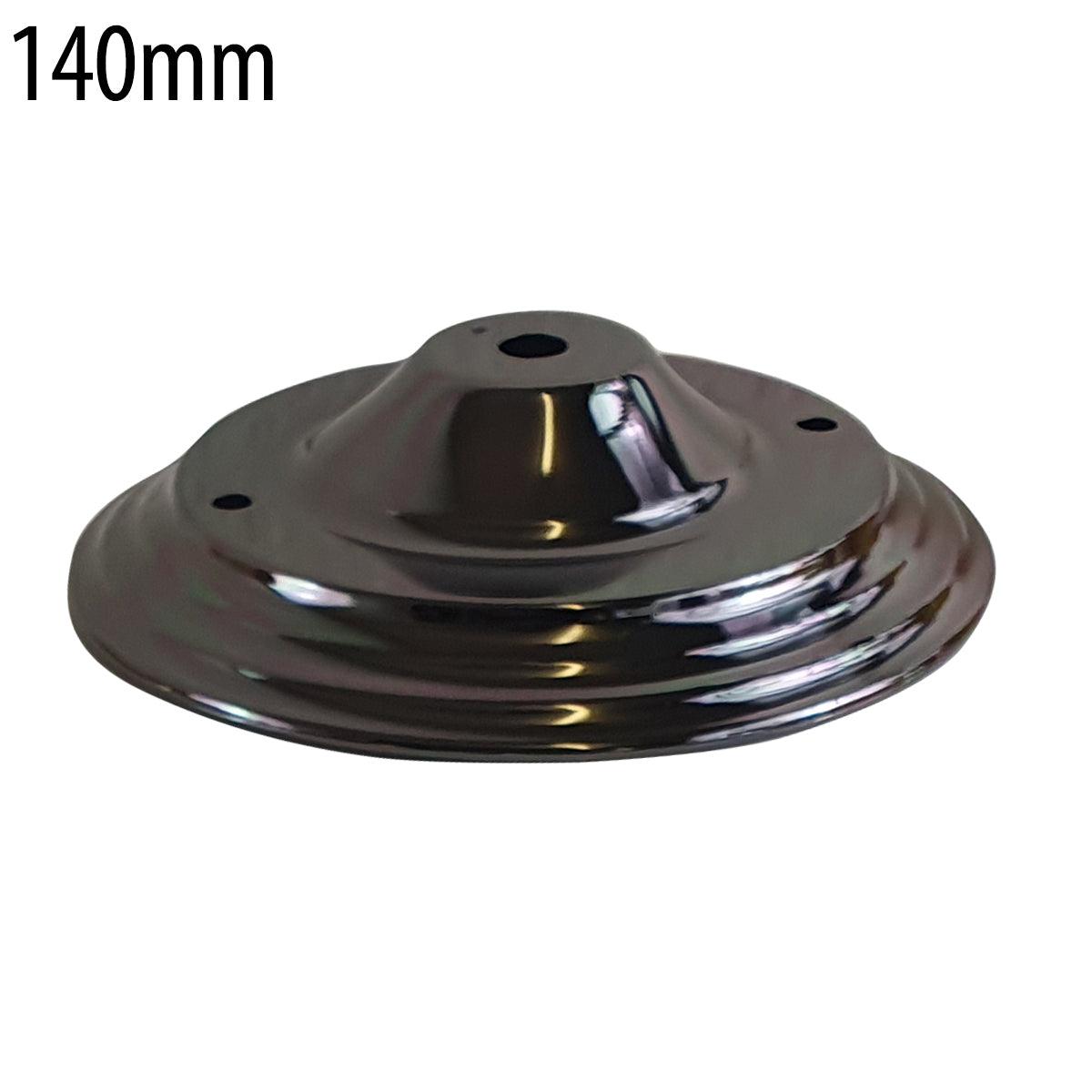 140mm Single Outlet Drop Metal Front Fitting Ceiling Rose~1452-4