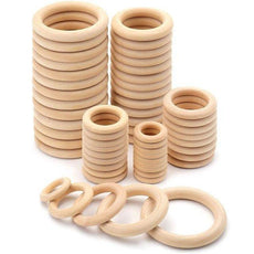 15-100MM Natural Wood Rings - Puritific