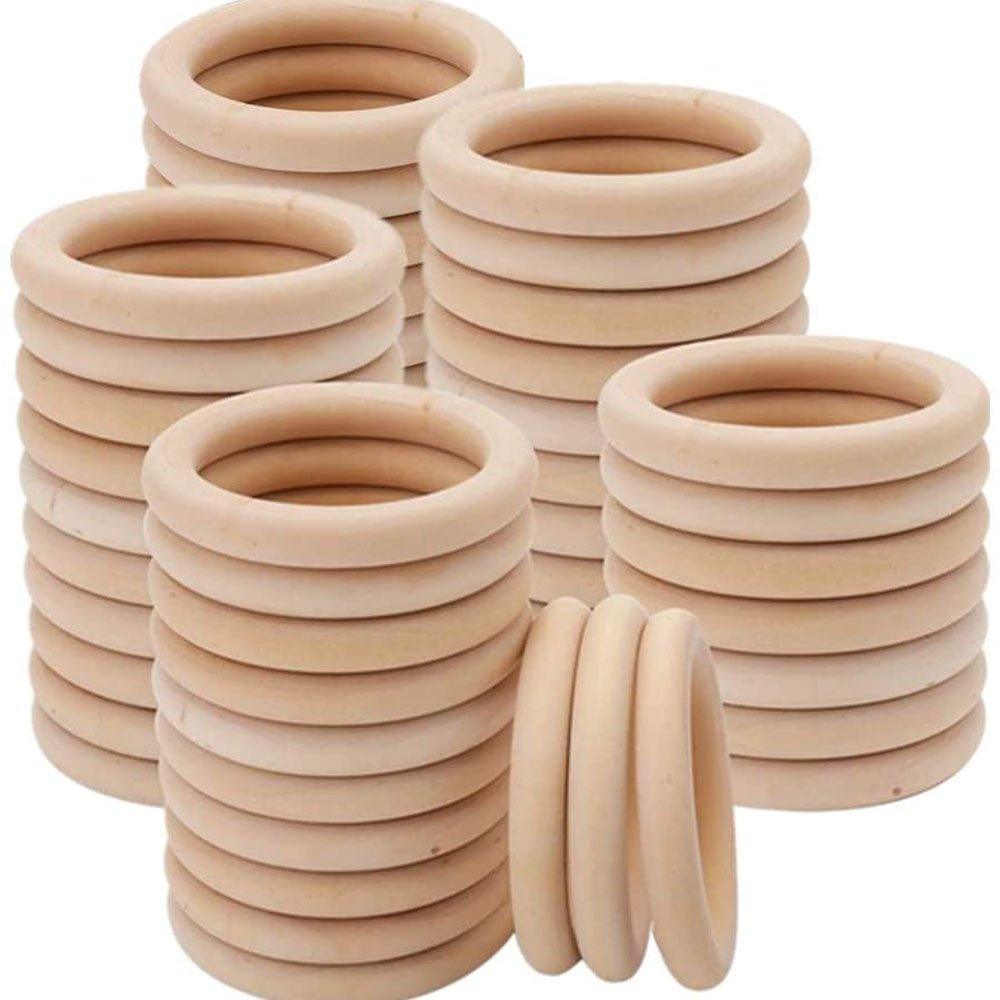 15-100MM Natural Wood Rings - Puritific