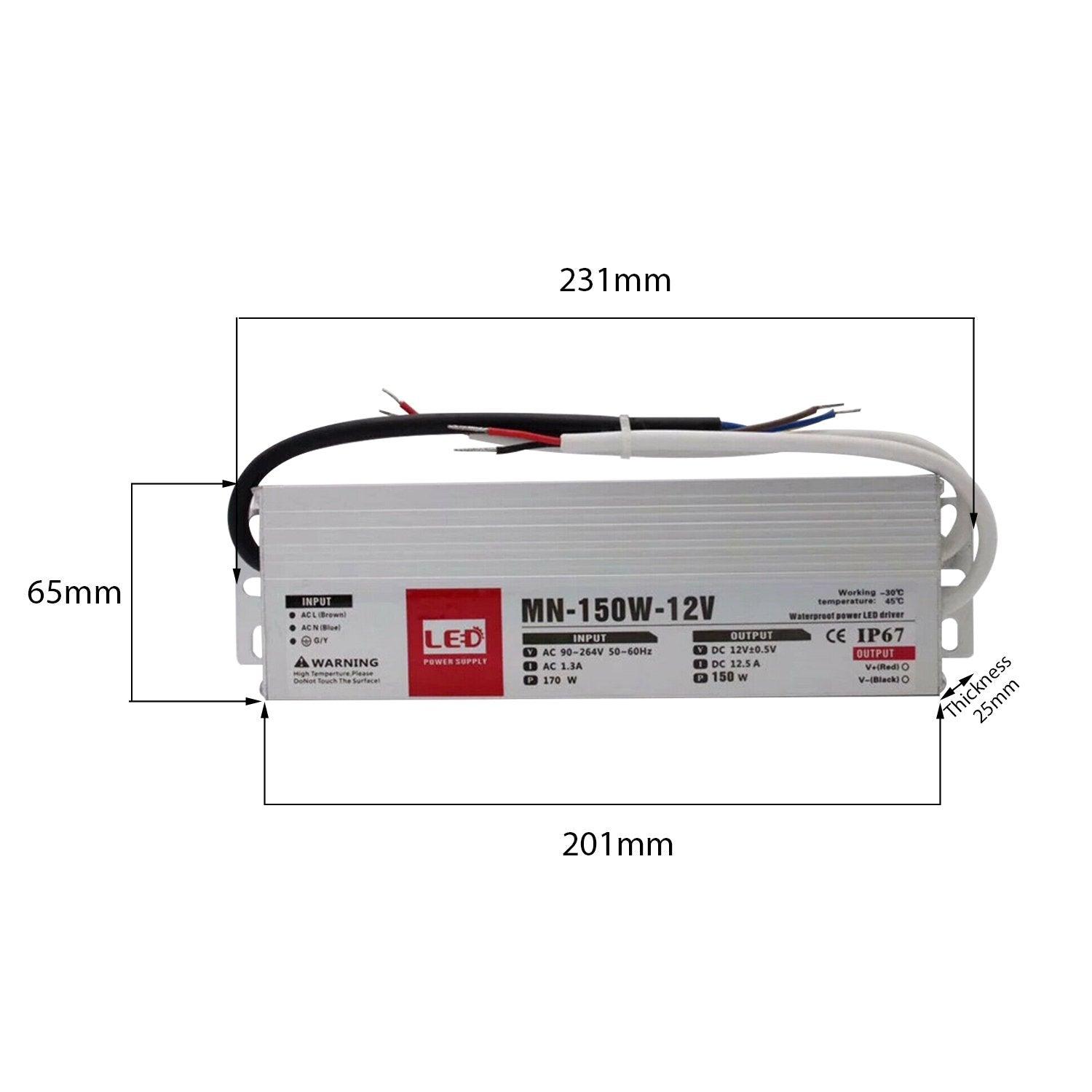 150W LED driver switch power supply transformer IP67 Ultra Slim~2100-1