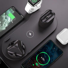 15W 6 in 1 Qi Wireless Charger Stand - Puritific