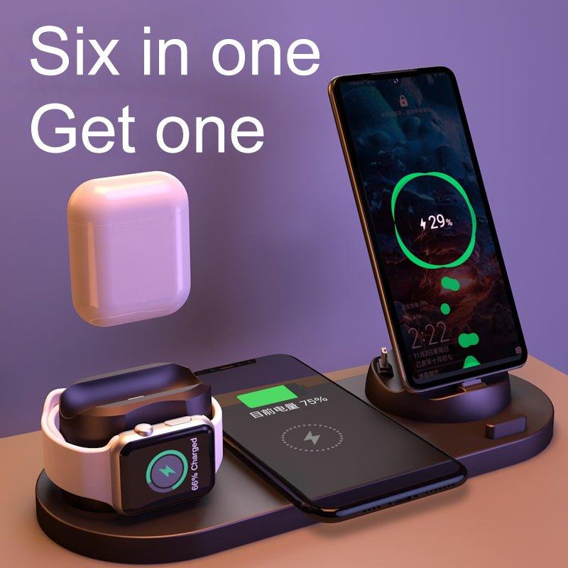 15W 6 in 1 Qi Wireless Charger Stand - Puritific