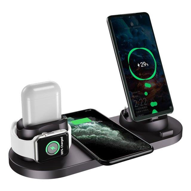 15W 6 in 1 Qi Wireless Charger Stand - Puritific