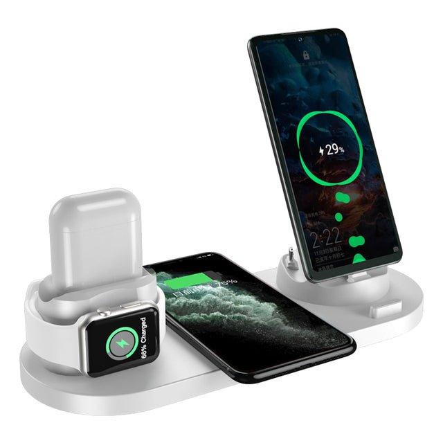 15W 6 in 1 Qi Wireless Charger Stand - Puritific