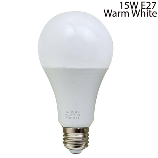 15W E27 Light Bulb Energy Saving Lamp Warm White Globe~1377-0