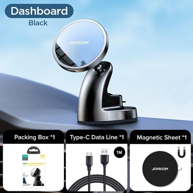 15W Qi Magnetic Car Phone Holder Wireless Charger - Puritific