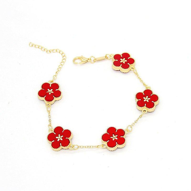 18k Gold Plating Flower Bracelets - Puritific