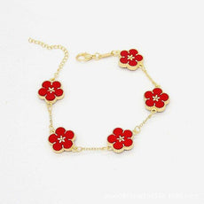 18k Gold Plating Flower Bracelets - Puritific